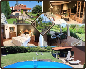 Chalet Rural 400 m playa piscina barbacoa chimenea
